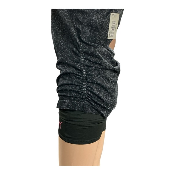 Athleta - NWT - Black / Metallic Silver Sleeveless Racerback Tank Top - Picture 5 of 5